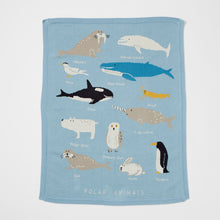 Load image into Gallery viewer, Aurora sea life blanket 100% cotton by Pilbeam
