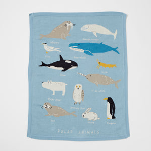 Aurora sea life blanket 100% cotton by Pilbeam