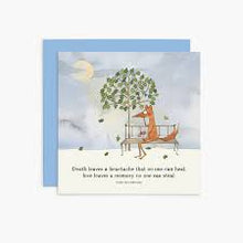 Load image into Gallery viewer, Twigseeds sympathy card - Death leaves a heartache that no one can heal, love leaves a memory no one can steal.  IRISH HEADSTONE
