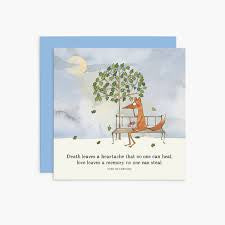 Twigseeds sympathy card - Death leaves a heartache that no one can heal, love leaves a memory no one can steal.  IRISH HEADSTONE