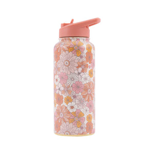 950ml Insulated Water Bottle Retro Orange