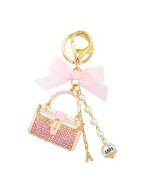 PINK CLUTCH KEYRING