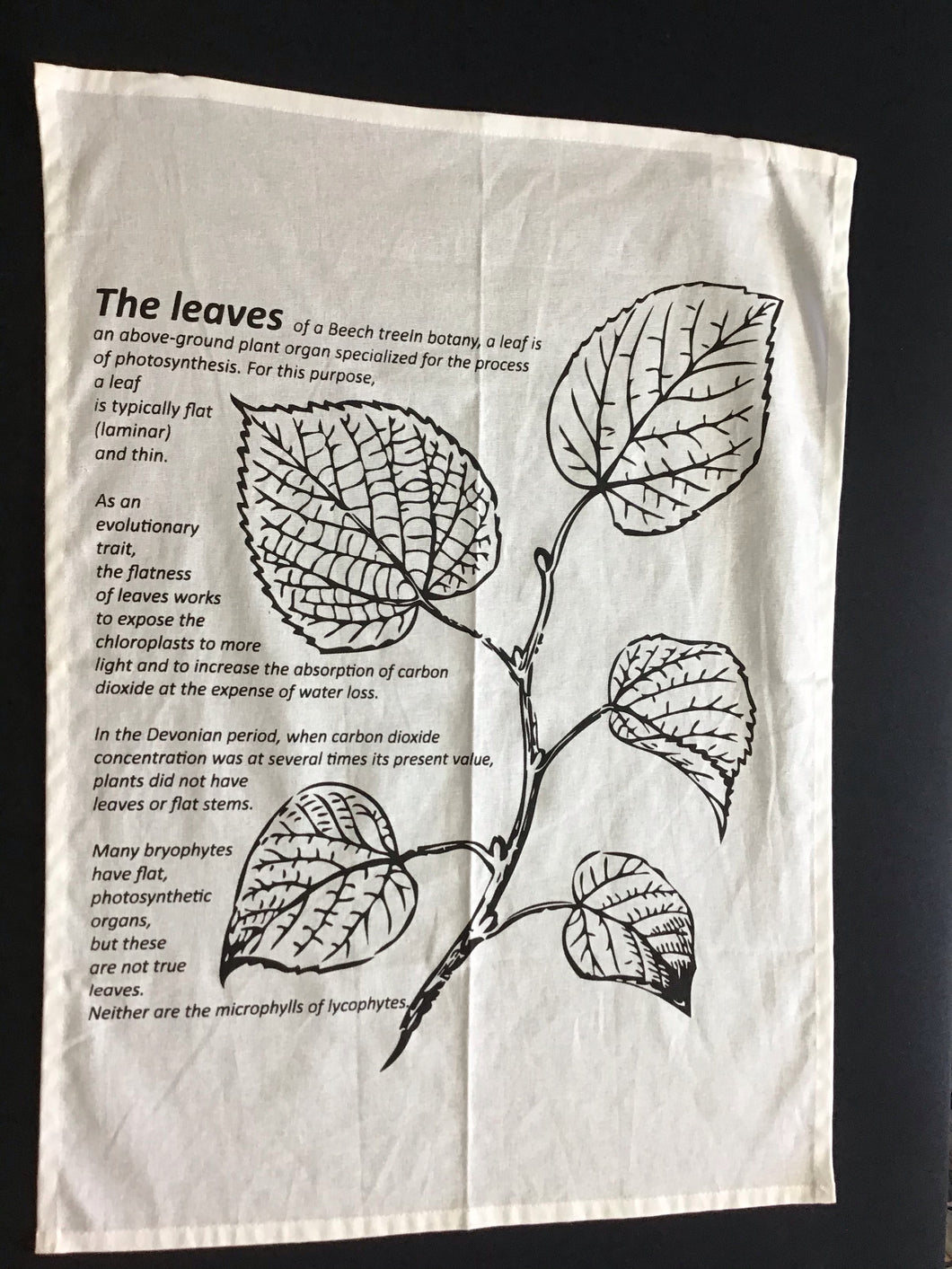 Leaves cotton Teatowel